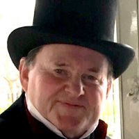 Photo of Richard Smithies in a top hat