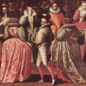 Tudor nobles dancing