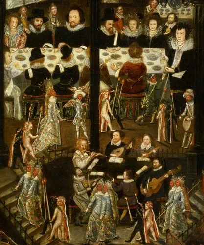 Detail from the portrait of Sir Henry Unton (h. 1558-1596)